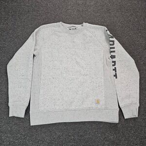 Carhartt Relaxed Fit Sweatshirt Youth Medium 8-10 Heather Gray Crewneck